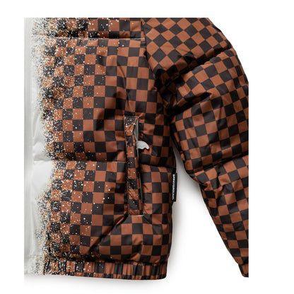 Sprayground Grey Check Down Jacket