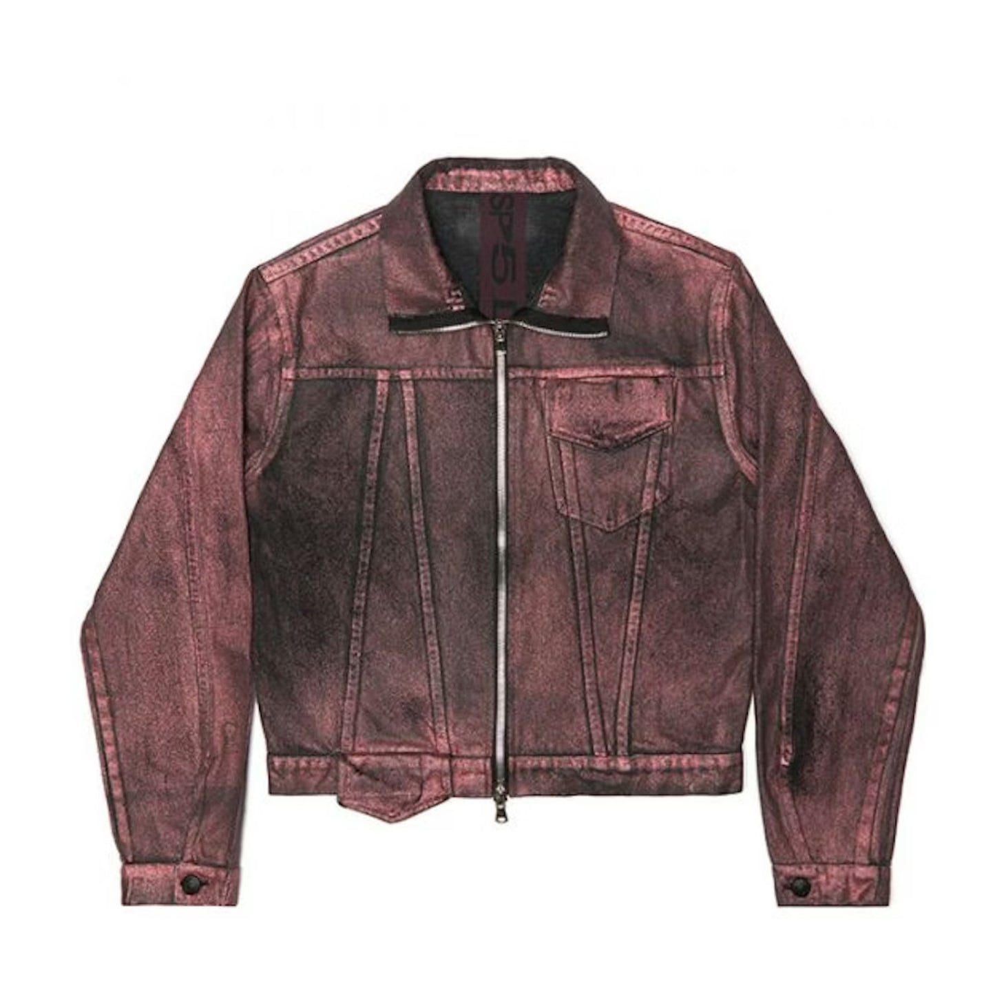 Sp5der Metallic Wash Denim Jacket Multi