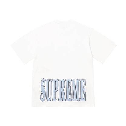 Supreme Cracked Stretch S/S Top White
