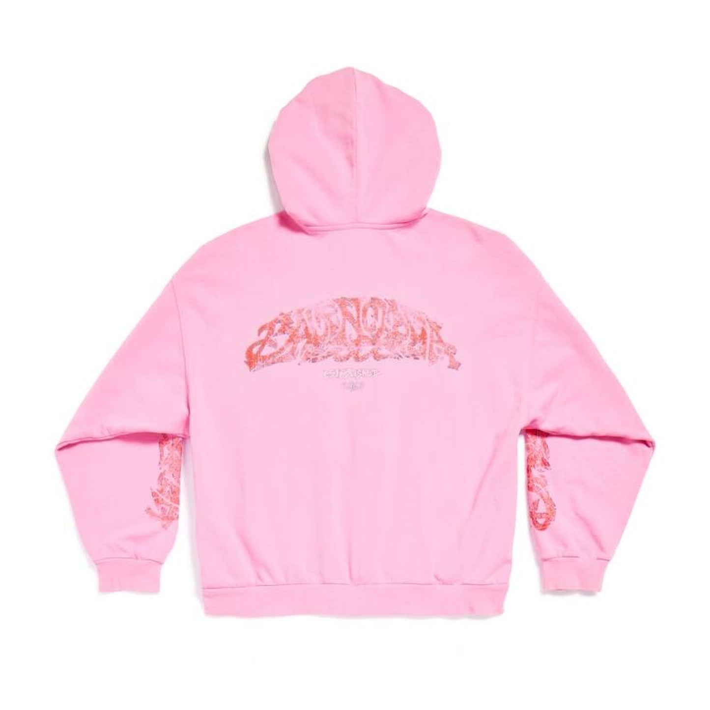 Balenciaga Offshore Zip-Up Hoodie Pink