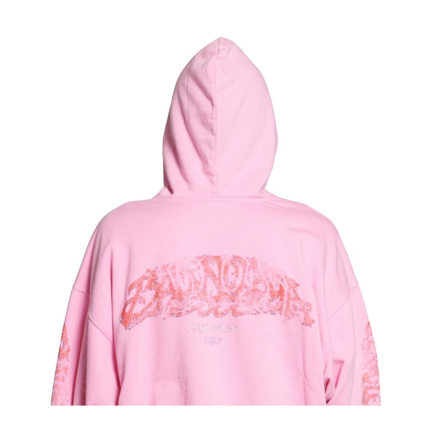 Balenciaga Offshore Zip-Up Hoodie Pink