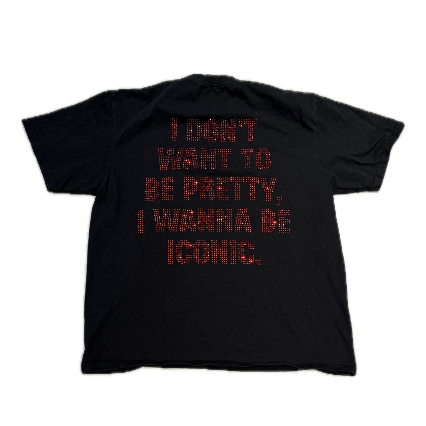 Nina Janova Rhinestone Tee Black/Red