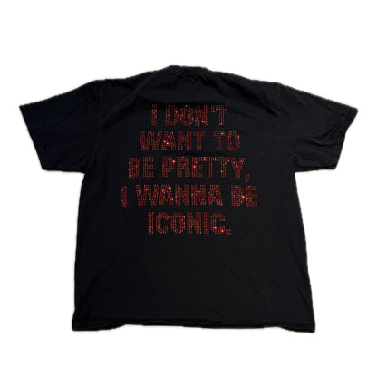 Nina Janova Rhinestone Tee Black/Red