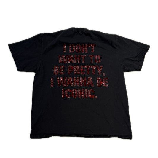 Nina Janova Rhinestone Tee Black/Red