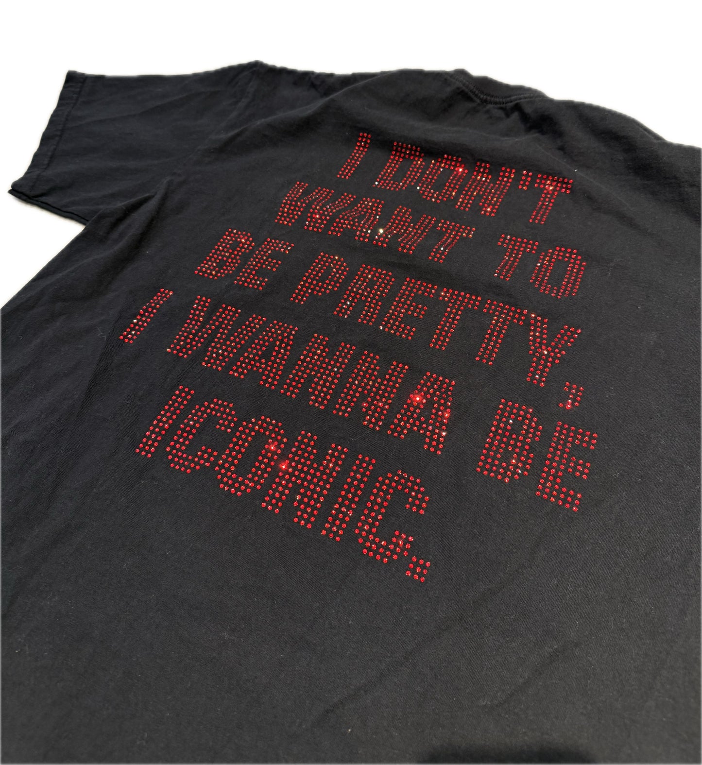 Nina Janova Rhinestone Tee Black/Red