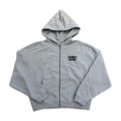 Nina Janova Comfy Club Zip Hoodie Grey/Black