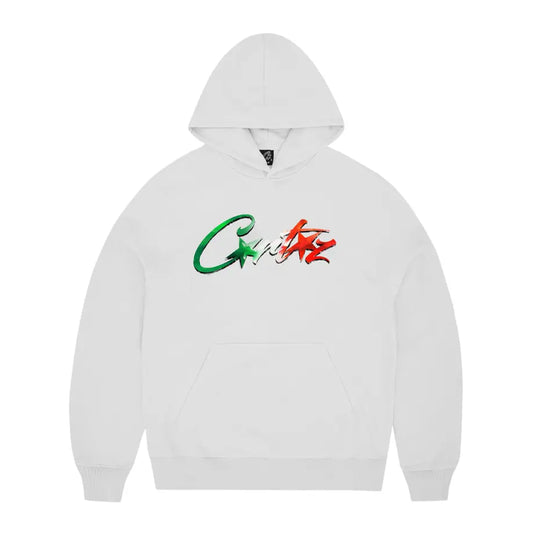 Corteiz Allstarz Italia Hoodie White