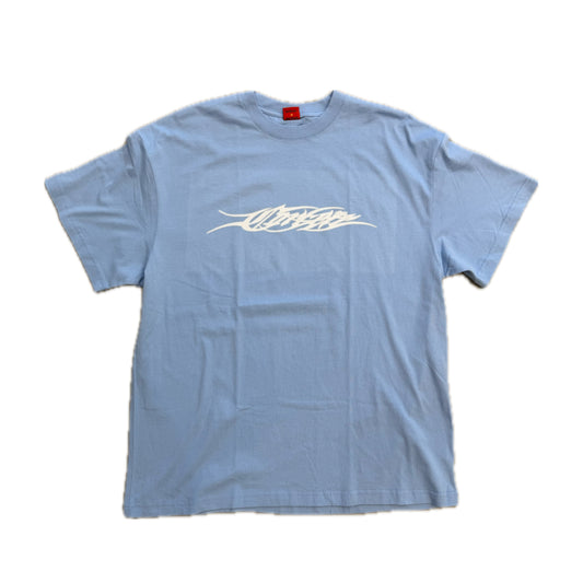 Corteiz Script Tee Baby Blue
