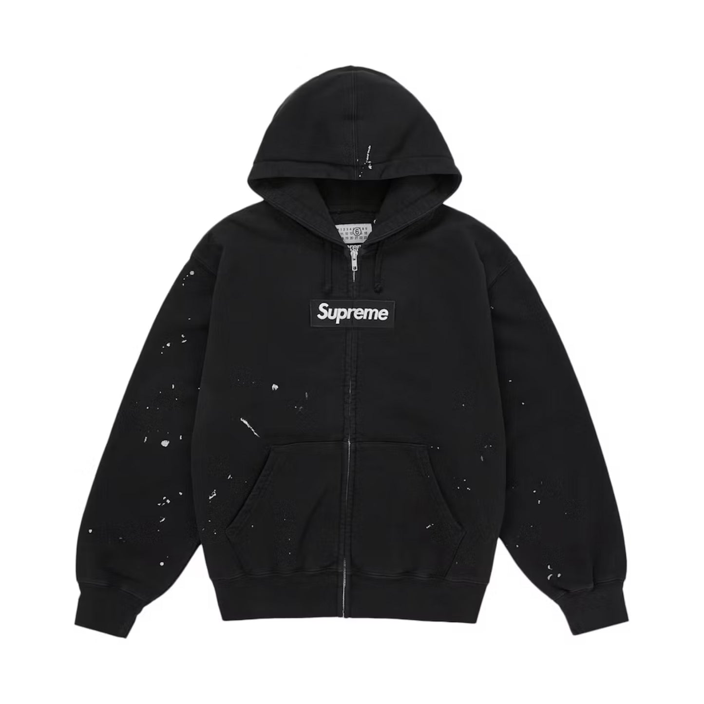 Supreme MM6 Maison Margiela Box Logo Zip Up Hooded Sweatshirt