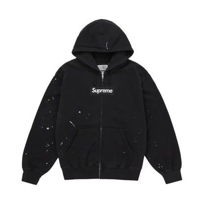 Supreme MM6 Maison Margiela Box Logo Zip Up Hooded Sweatshirt