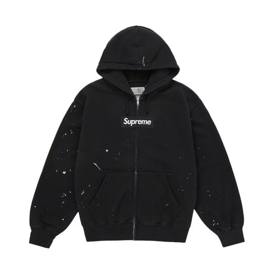 Supreme MM6 Maison Margiela Box Logo Zip Up Hooded Sweatshirt