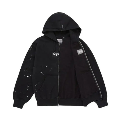 Supreme MM6 Maison Margiela Box Logo Zip Up Hooded Sweatshirt