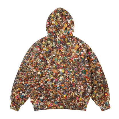 Supreme X Mike Kelley Zip Up Hooded Sweatshirt