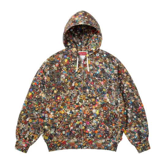 Supreme X Mike Kelley Zip Up Hooded Sweatshirt