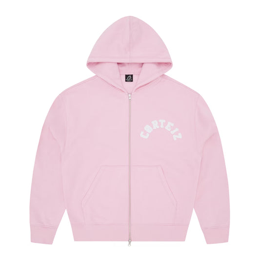 Corteiz Colly Arch Zip Hoodie Pink