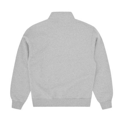 Corteiz Royale Crest Quarter Zip Heather Grey