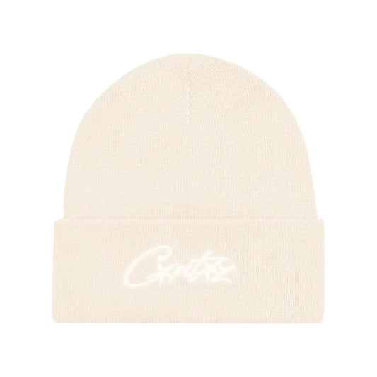 Corteiz Allstarz Folded Beanie Cream