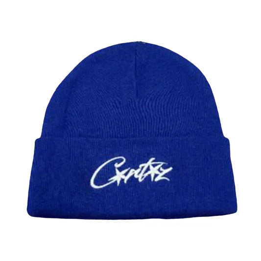 Corteiz Allstarz Folded Beanie Blue