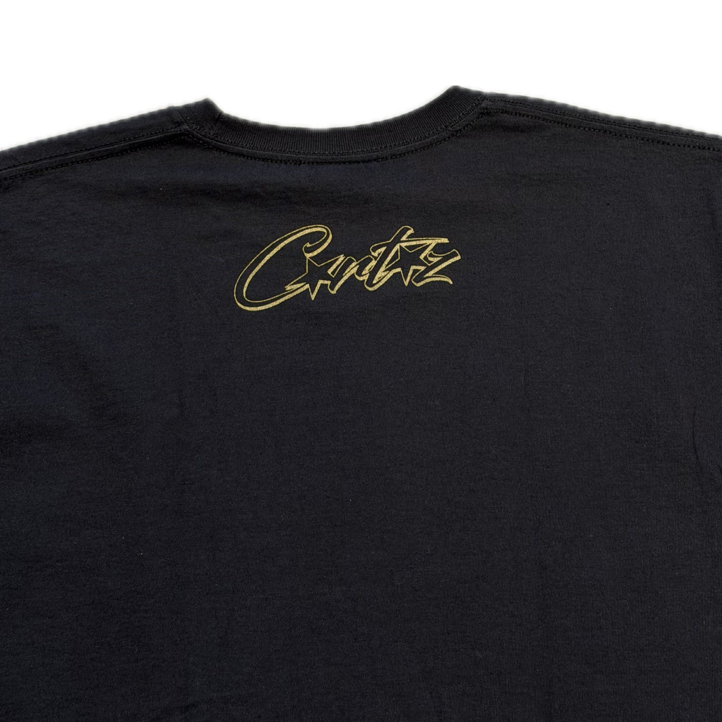 Corteiz X 667 Alcatraz Logo Tee Black/Gold
