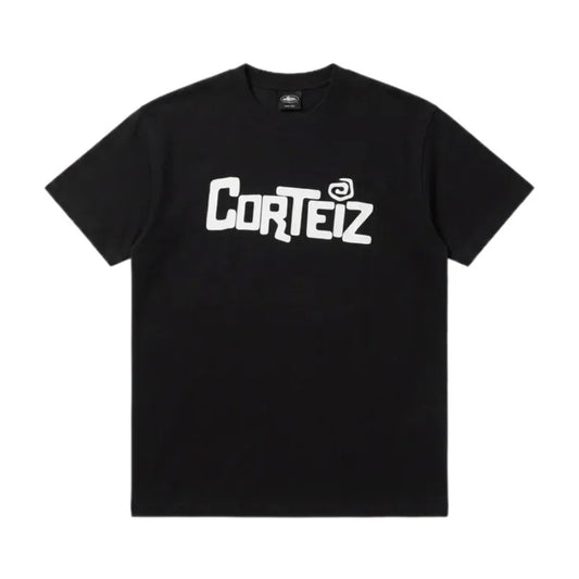 Corteiz Cartoon Logo Tee Black