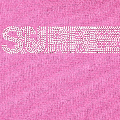 Supreme X Swarovski Motion Logo Hooded Sweatshirt Pink