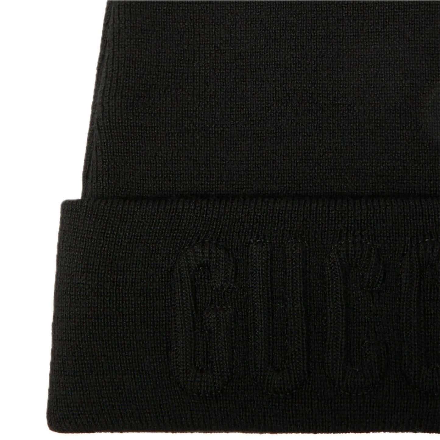 Gucci Embroided Wool Beanie Hat Black
