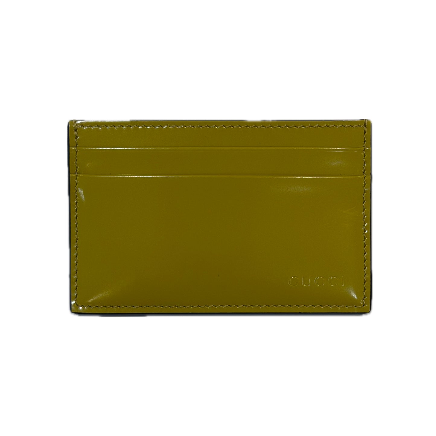 Gucci Green Patent Leather Cardholder