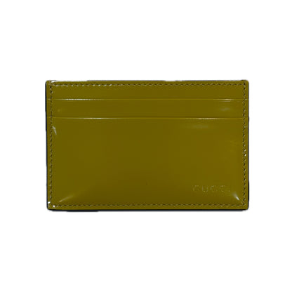 Gucci Green Patent Leather Cardholder
