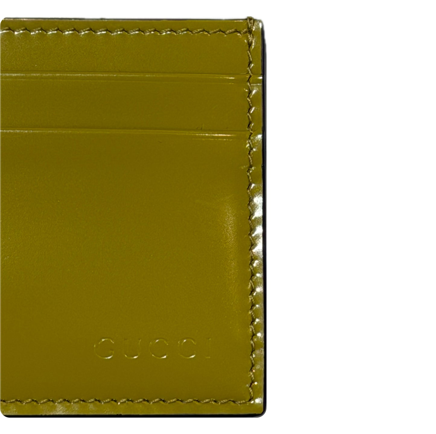 Gucci Green Patent Leather Cardholder