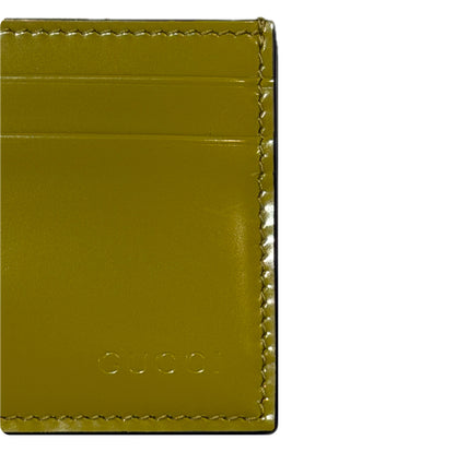 Gucci Green Patent Leather Cardholder