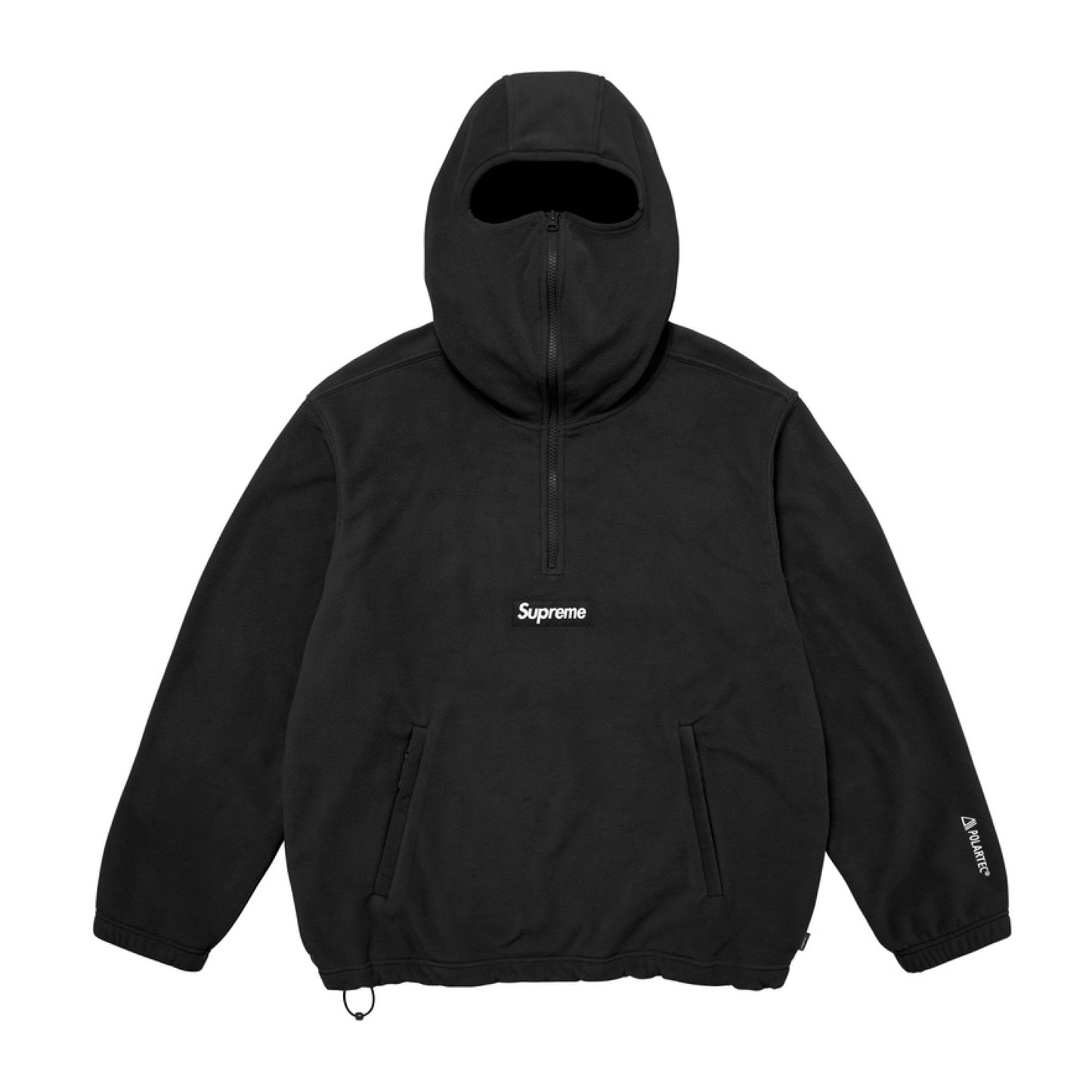 Supreme X Polartec Face Mask Half Zip Hooded Sweatshirt Black