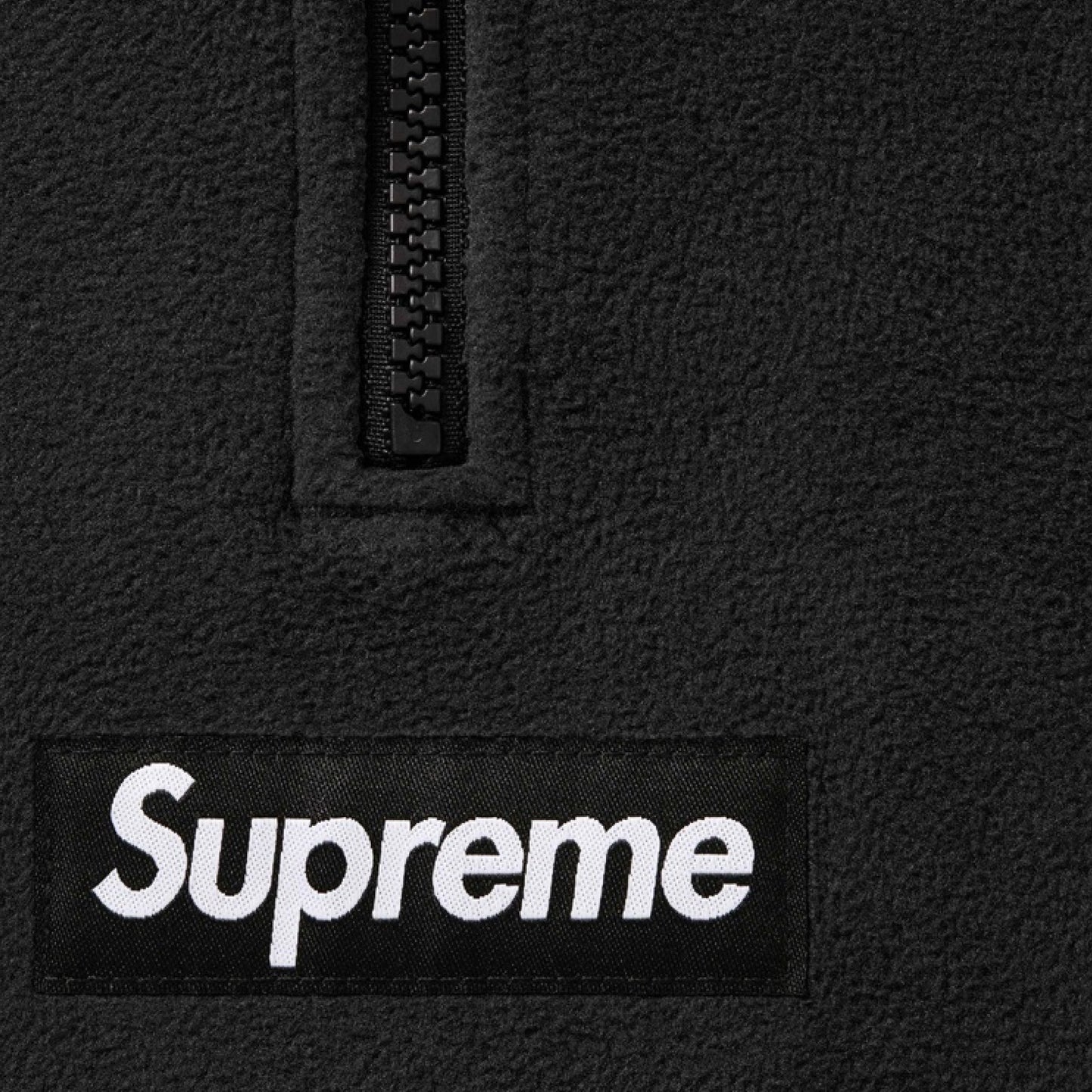 Supreme X Polartec Face Mask Half Zip Hooded Sweatshirt Black