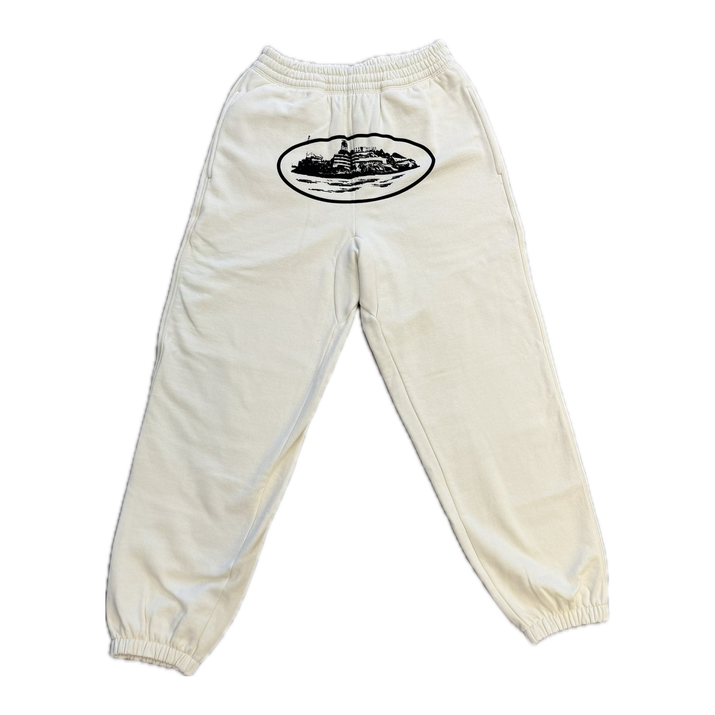 Corteiz Alcatraz Sweatpants Cream/Black
