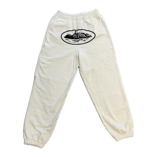 Corteiz Alcatraz Sweatpants Cream/Black