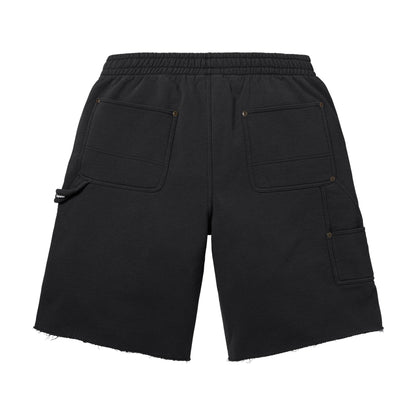 Supreme Double Knee Painter Sweatshort Black