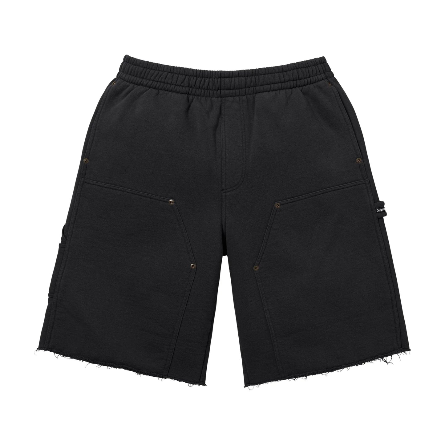 Supreme Double Knee Painter Sweatshort Black