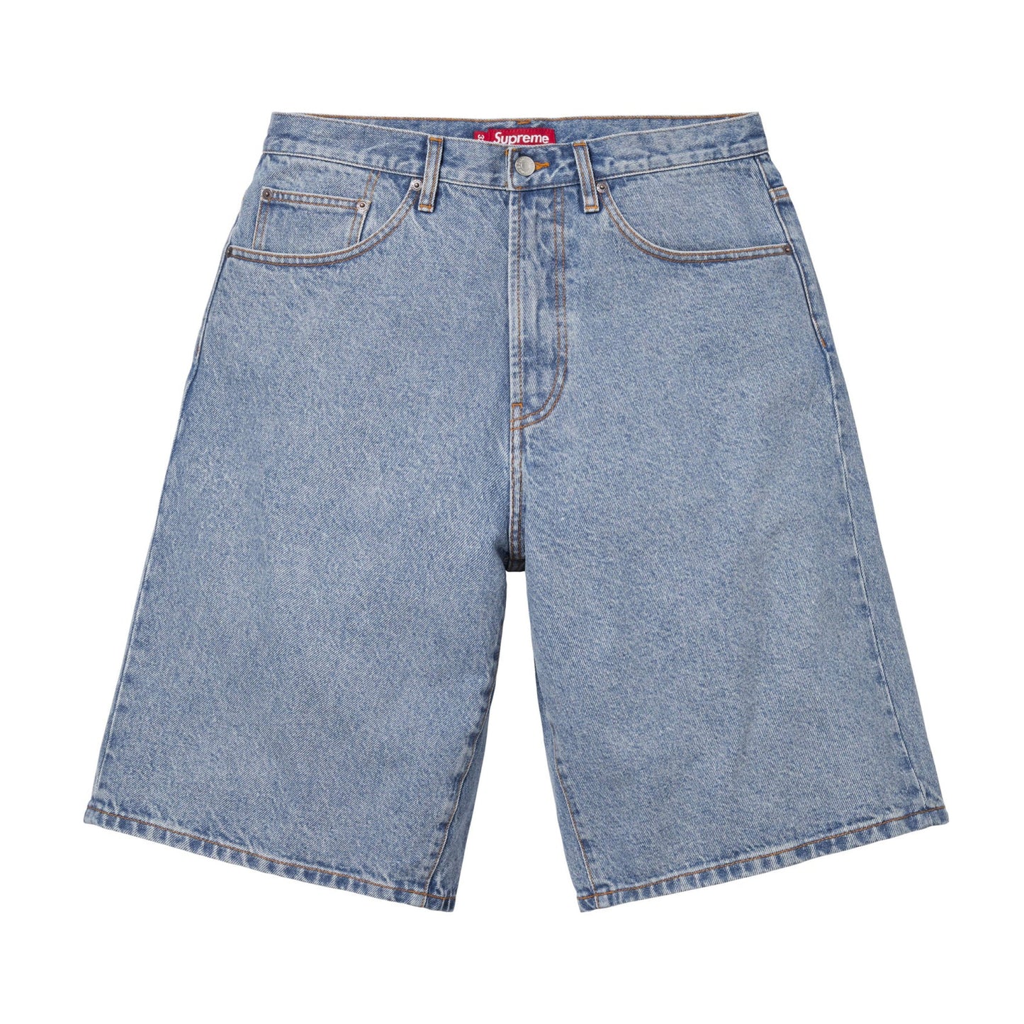 Supreme Baggy Denim Short Washed Indigo Blue