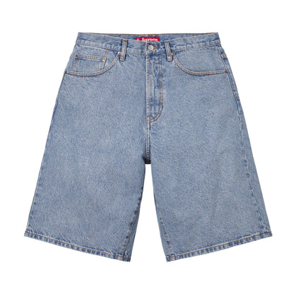 Supreme Baggy Denim Short Washed Indigo Blue