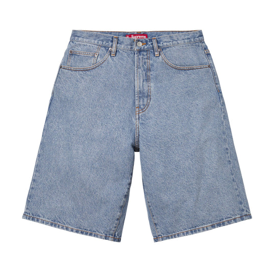 Supreme Baggy Denim Short Washed Indigo Blue
