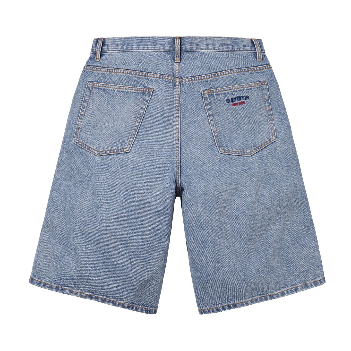 Supreme Baggy Denim Short Washed Indigo Blue