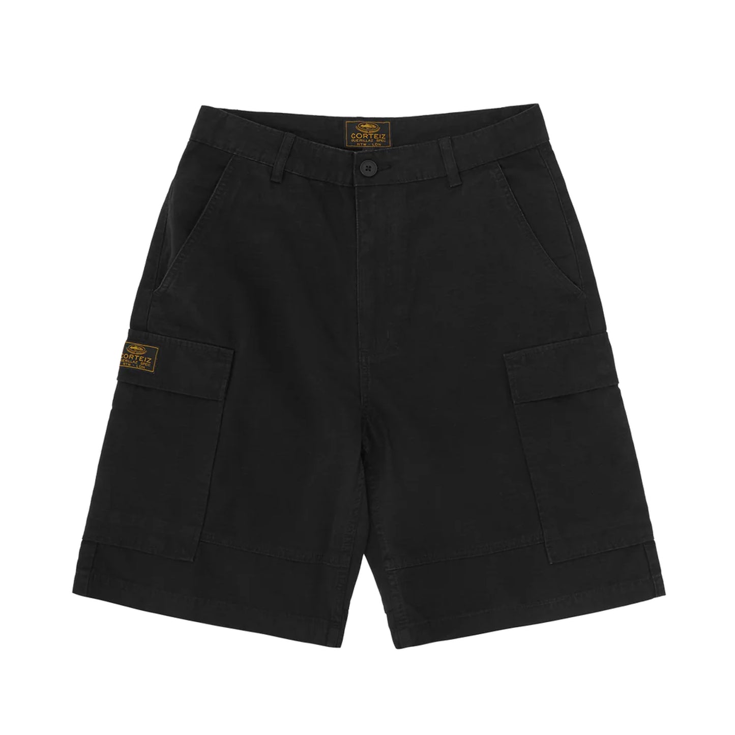 Corteiz Guerillaz Cargo Short Black