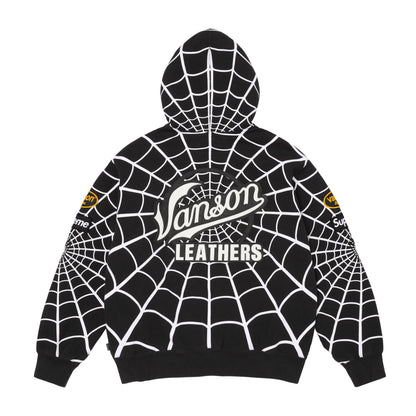 Supreme x Vanson Leathers Spider-Man Zip Up Hooded Sweatshirt