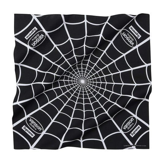 Supreme x Vanson Leathers Spider-Man Bandana Black