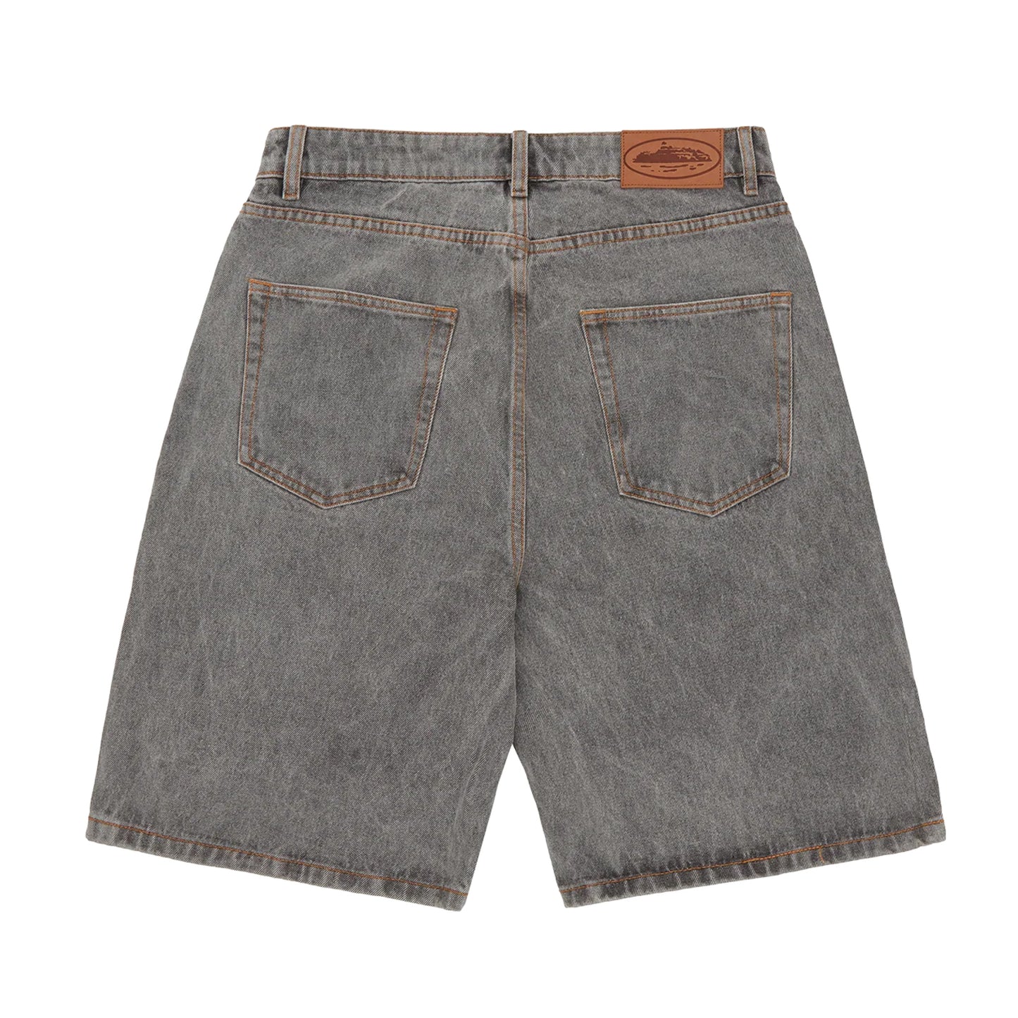 Corteiz Island Denim Short Light Grey