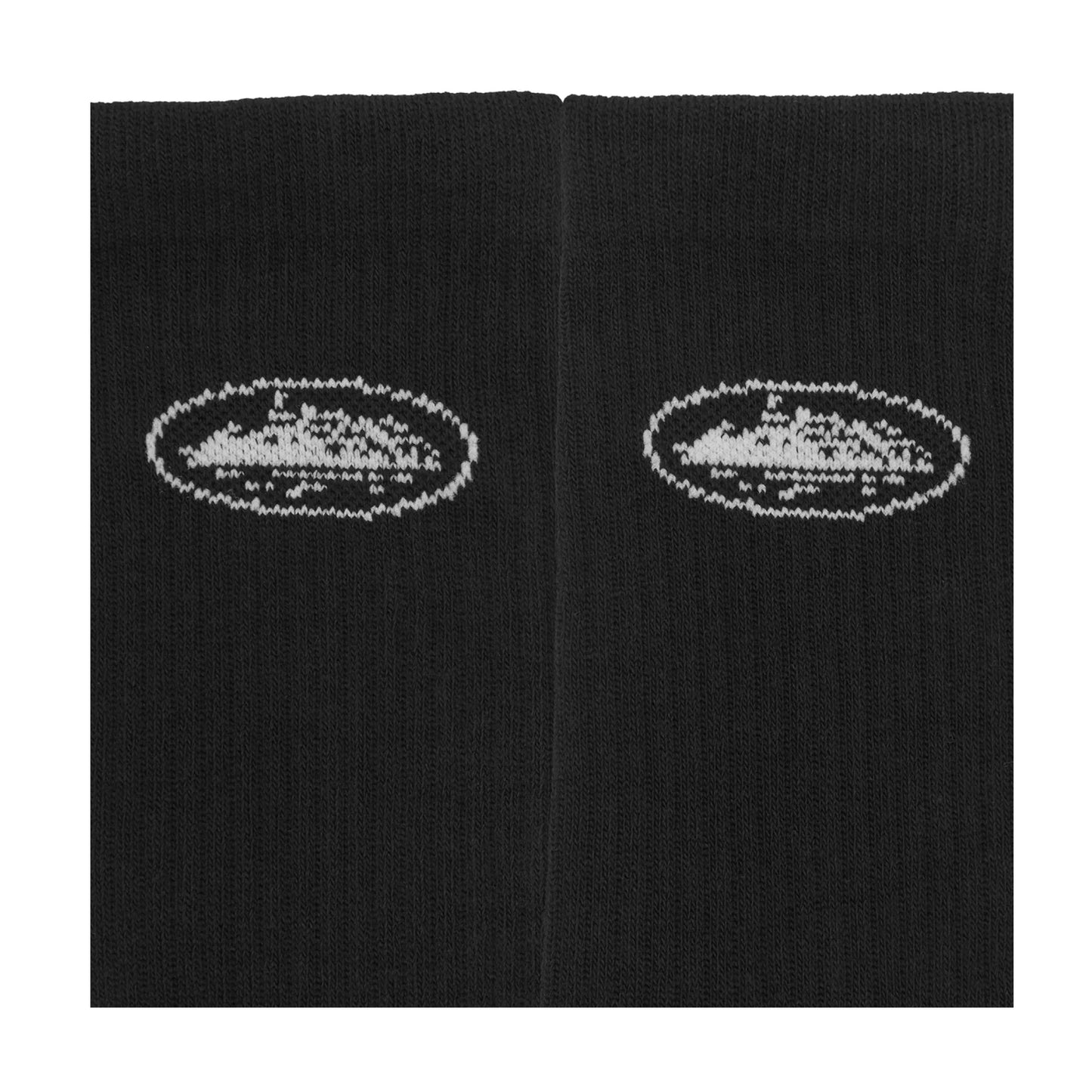 Corteiz White Alcatraz Socks 2-Pack Black
