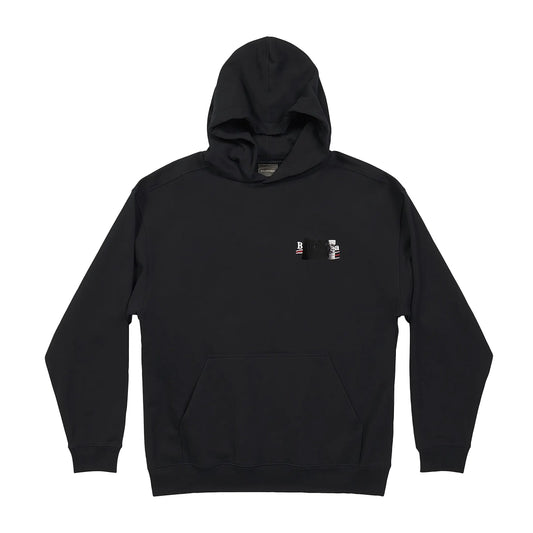 Balenciaga Political Logo Taped Hoodie Black