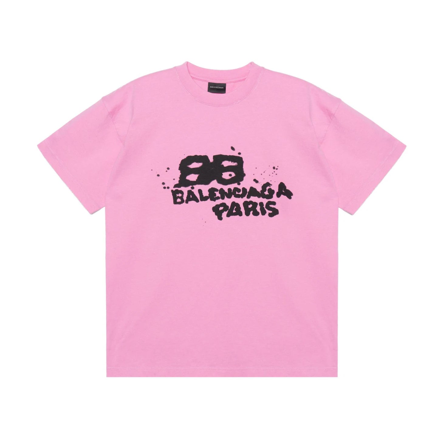 Balenciaga Paris Oversized Tee Pink