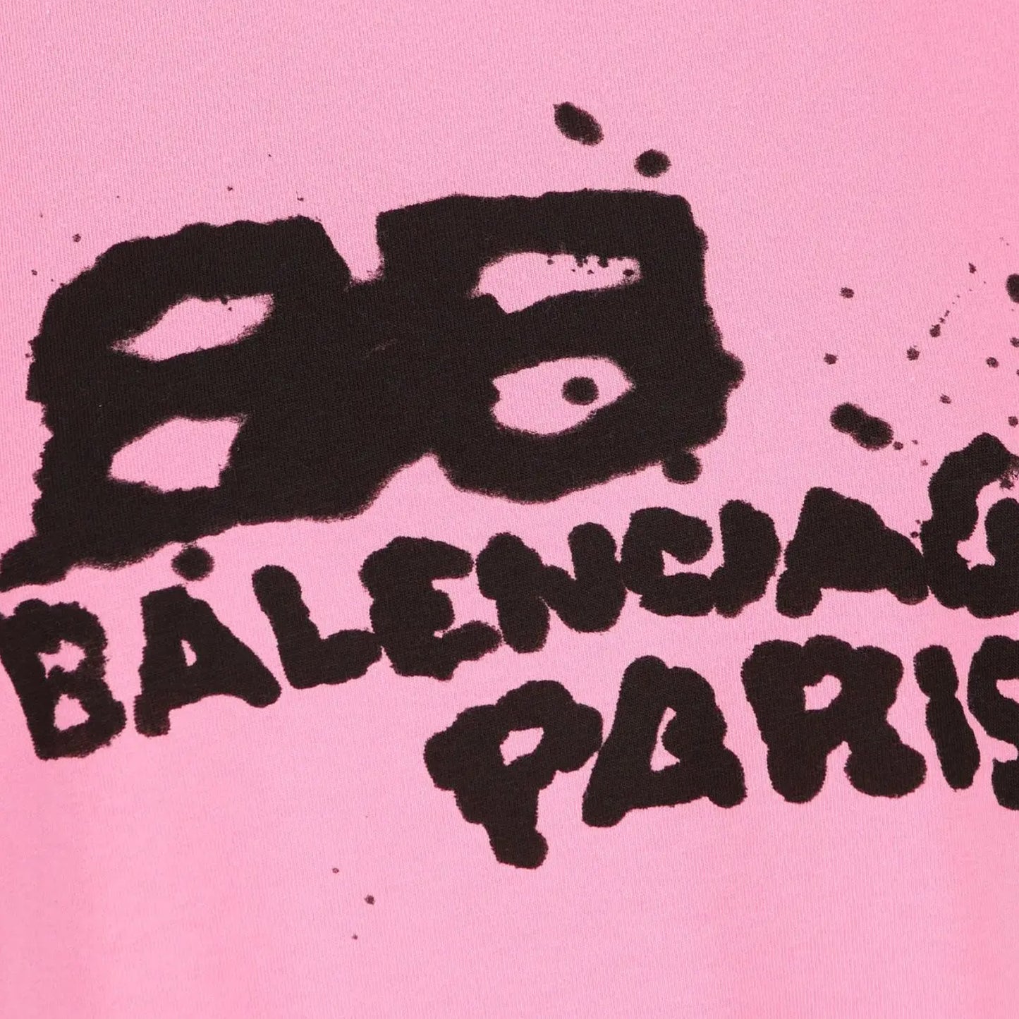 Balenciaga Paris Oversized Tee Pink