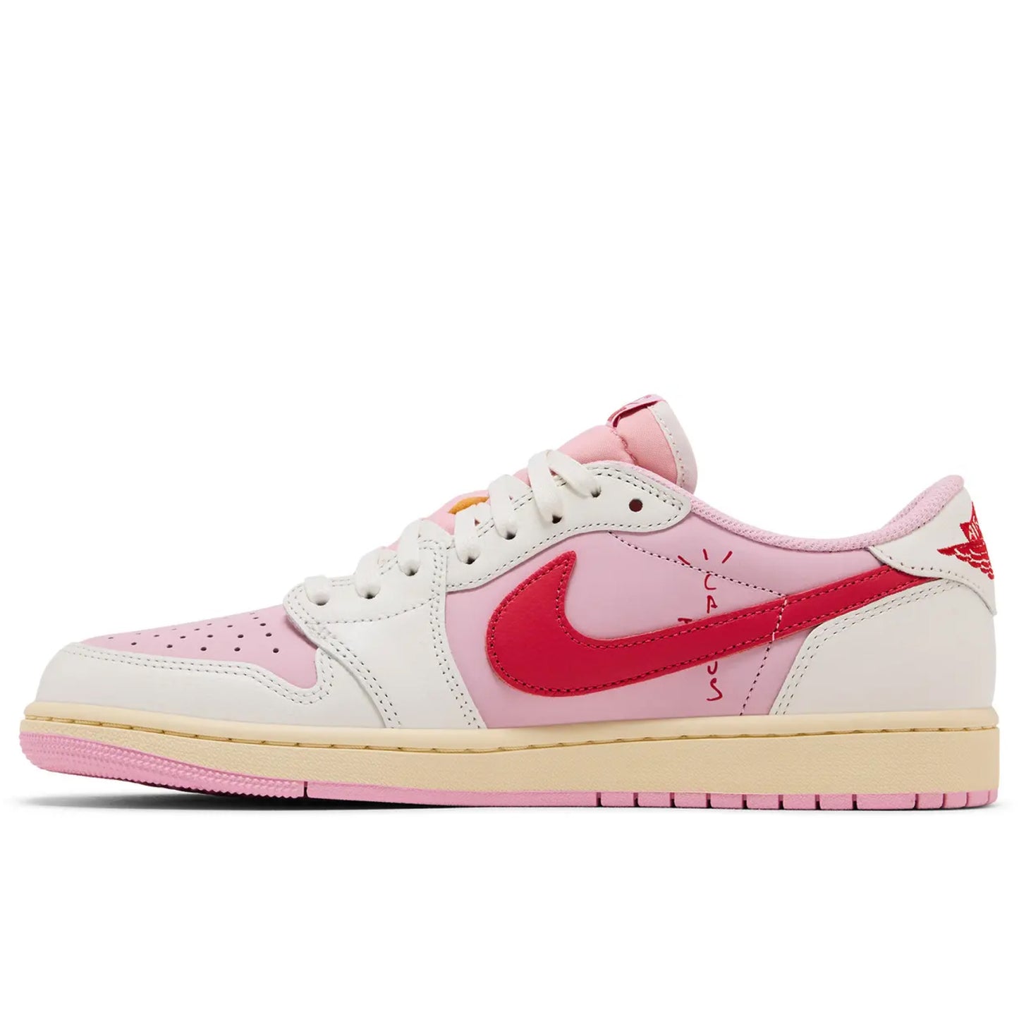 Air Jordan 1 Retro Low SP Travis Scott Sail Tropical Pink