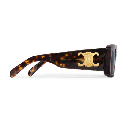 Celine Triomphe Xl 01 Sunglasses Red Havana